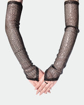 Sequin Fingerless FGloves
